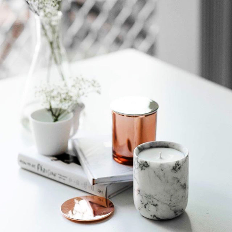 Marble Candle Cup