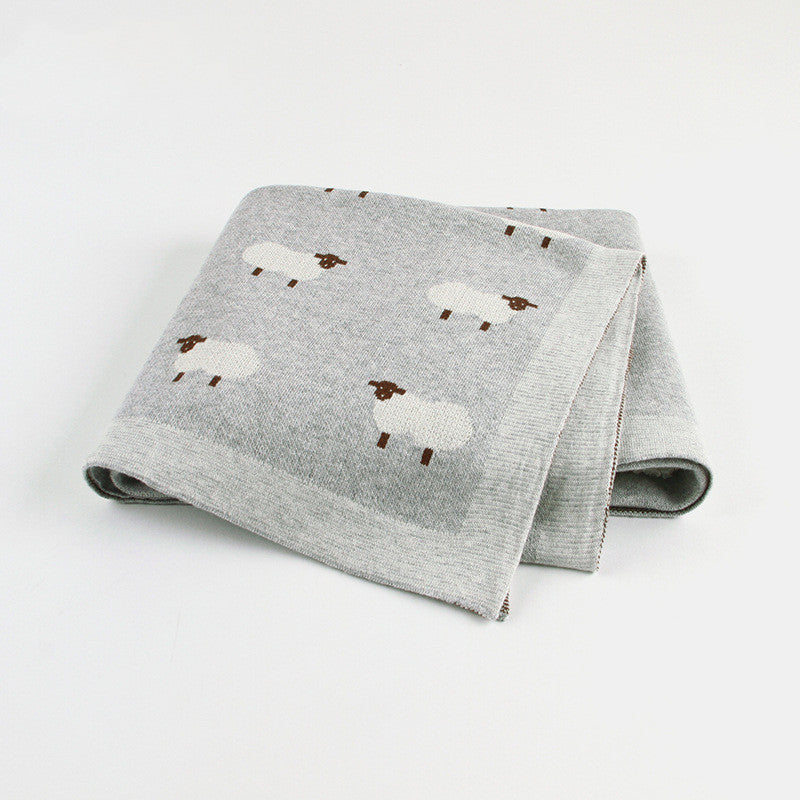 Cozy Baby Blanket with Lambs