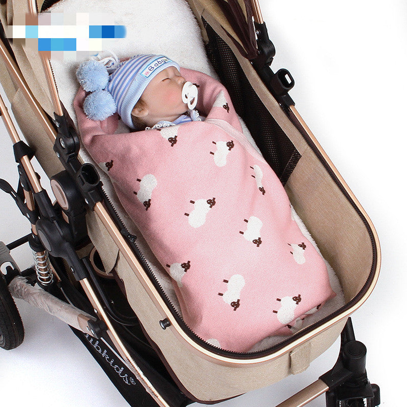 Cozy Baby Blanket with Lambs