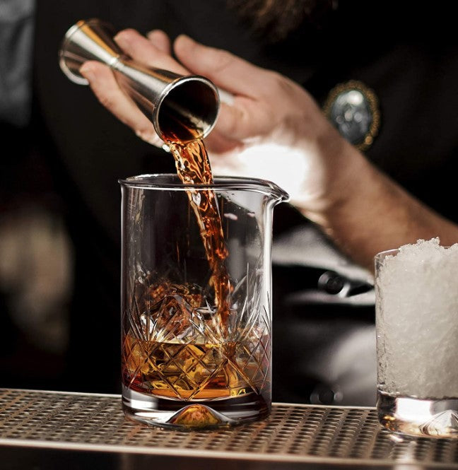Crystal & Stainless Steel Cocktail Shaker Set