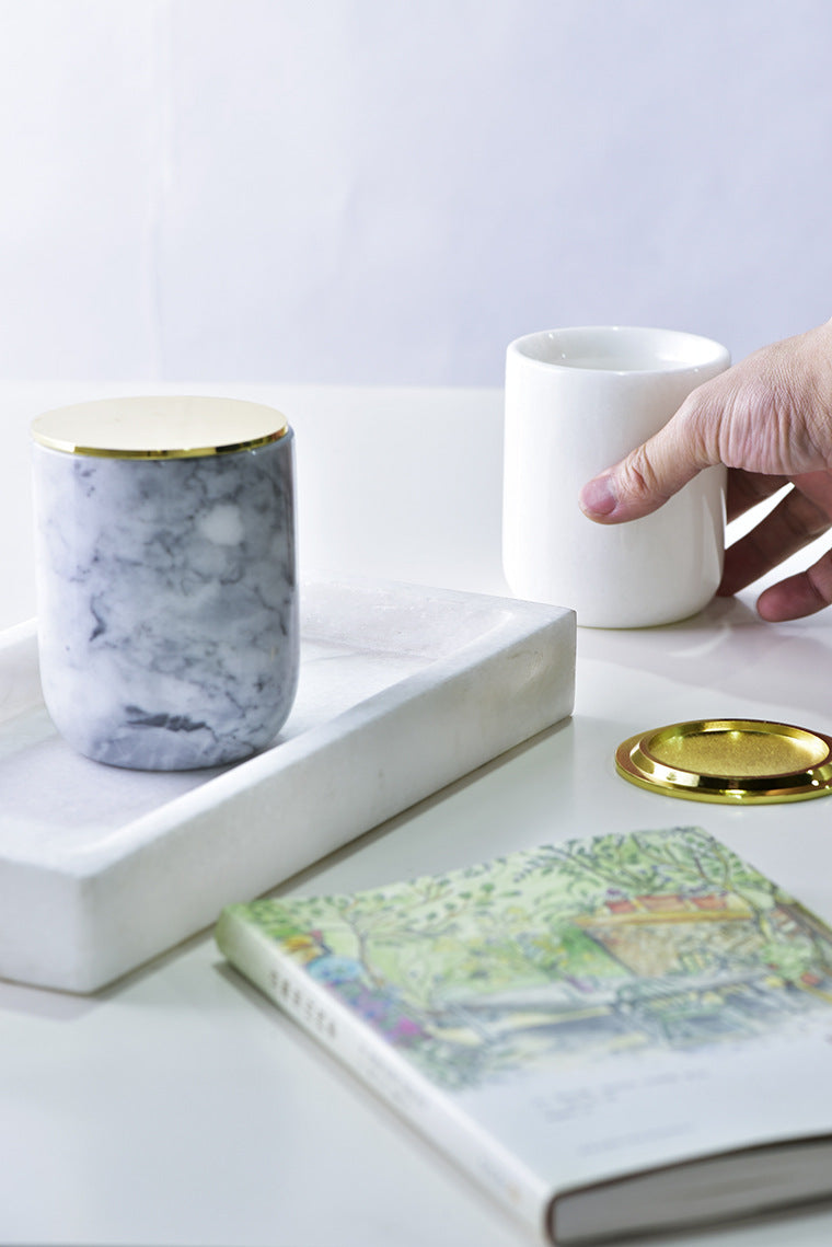 Marble Candle Cup