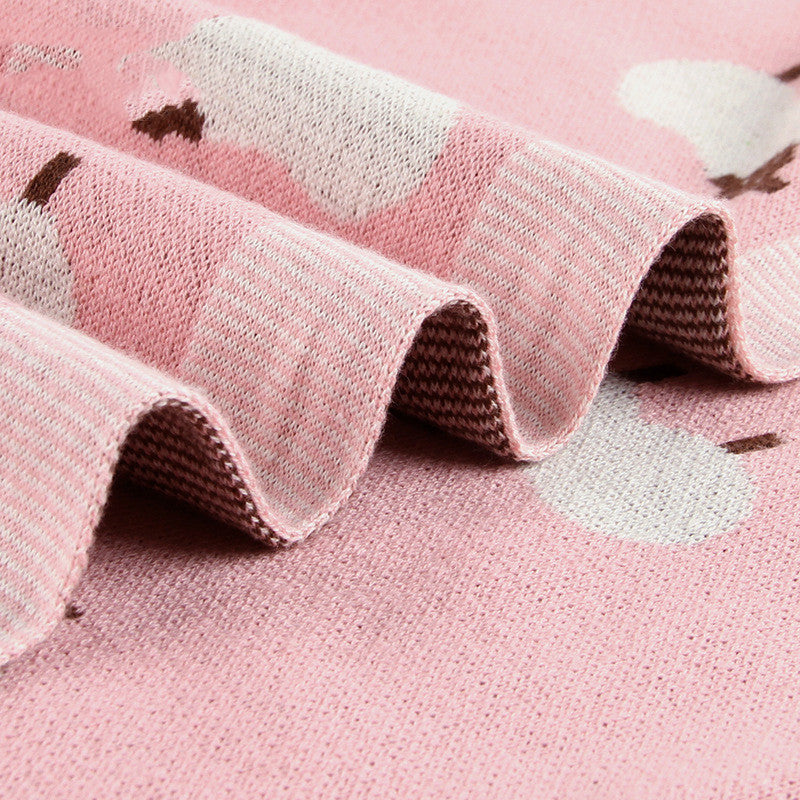 Cozy Baby Blanket with Lambs