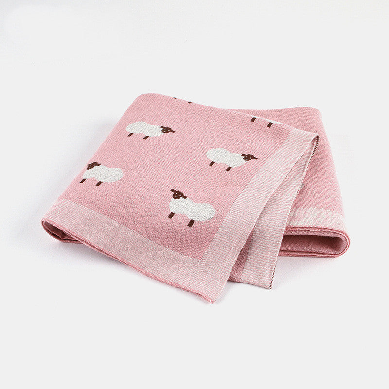 Cozy Baby Blanket with Lambs