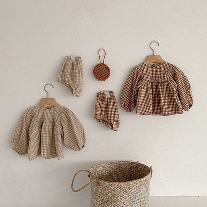 Baby Girls Gingham Set