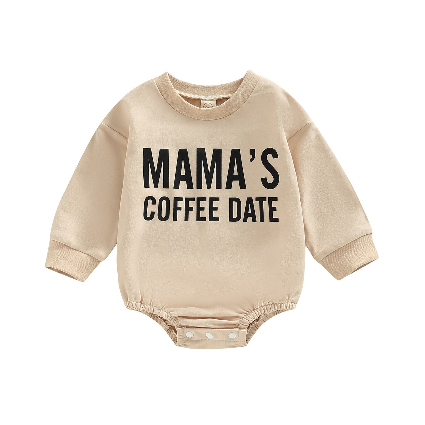 Mama's Coffee Date Bubble Onesie