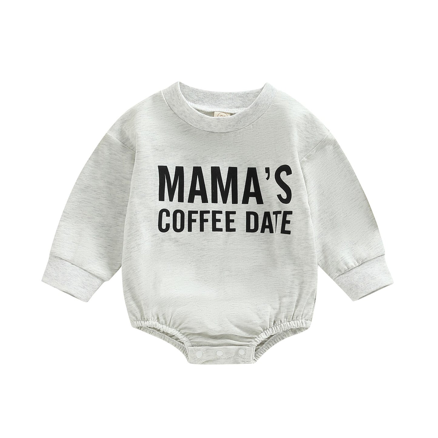Mama's Coffee Date Bubble Onesie