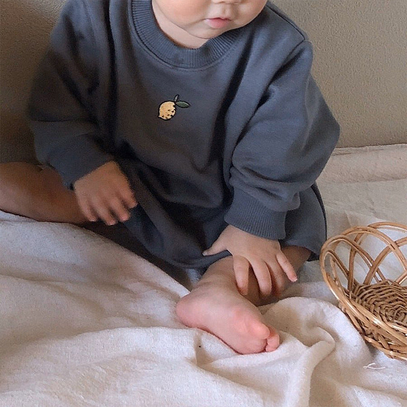 Long-sleeved Sweatshirt Romper