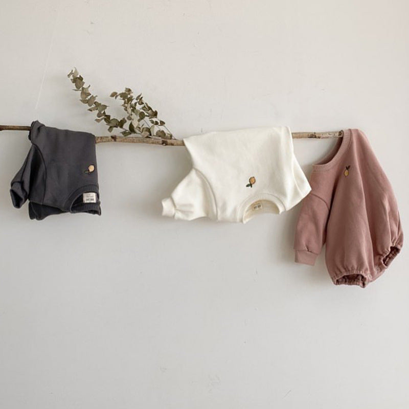 Long-sleeved Sweatshirt Romper