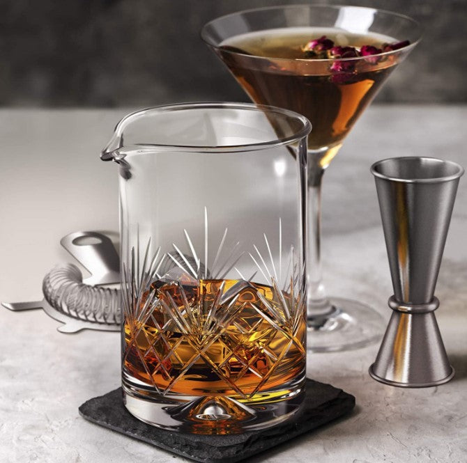 Crystal & Stainless Steel Cocktail Shaker Set