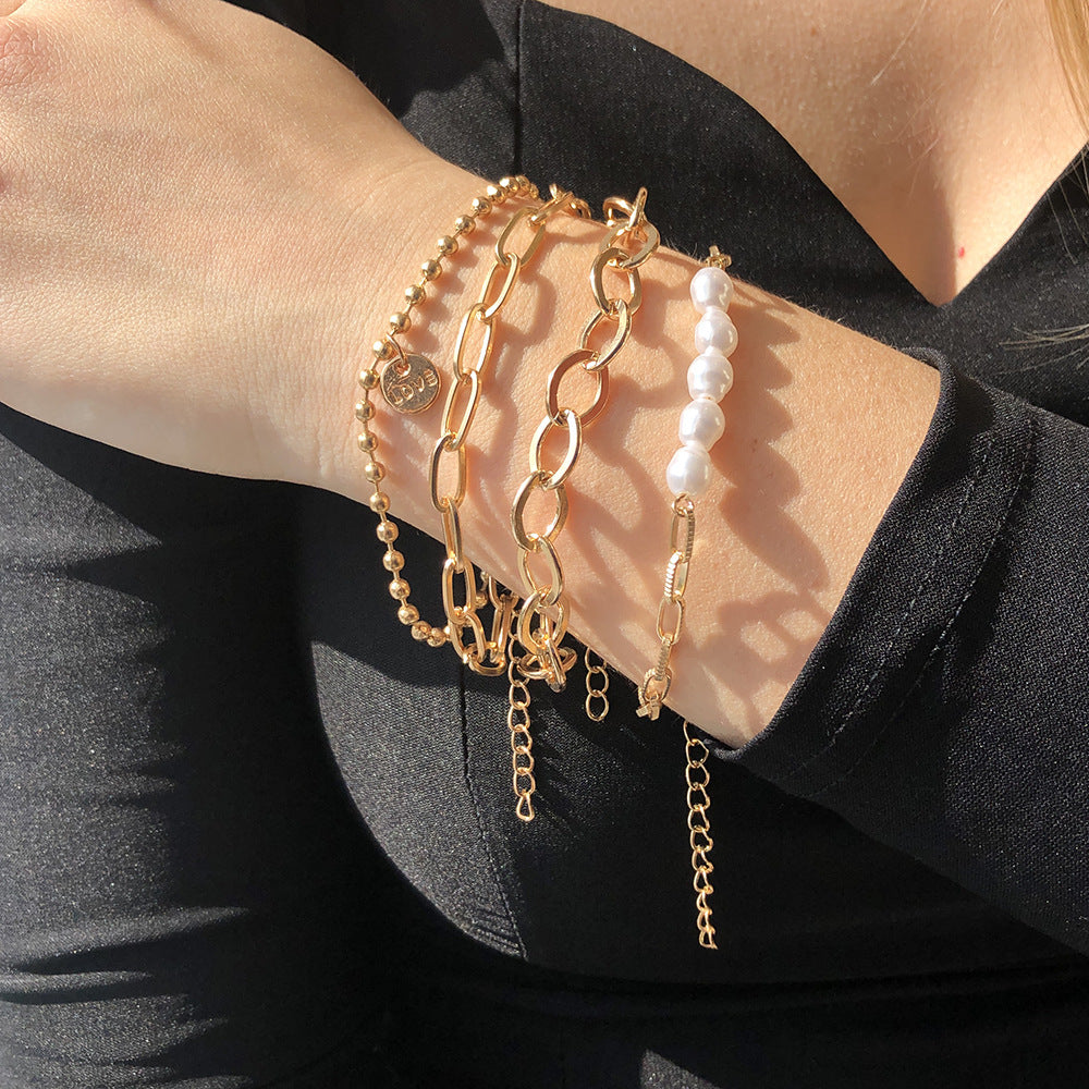 Geometric Women Stacking Bracelets