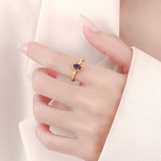 Amethyst Ring Female Special-interest Design