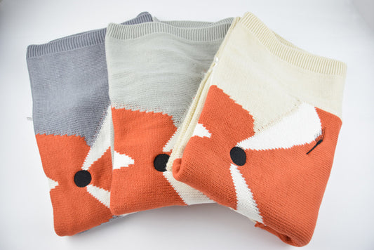 Infant Fox Blanket (Three-Dimensional)
