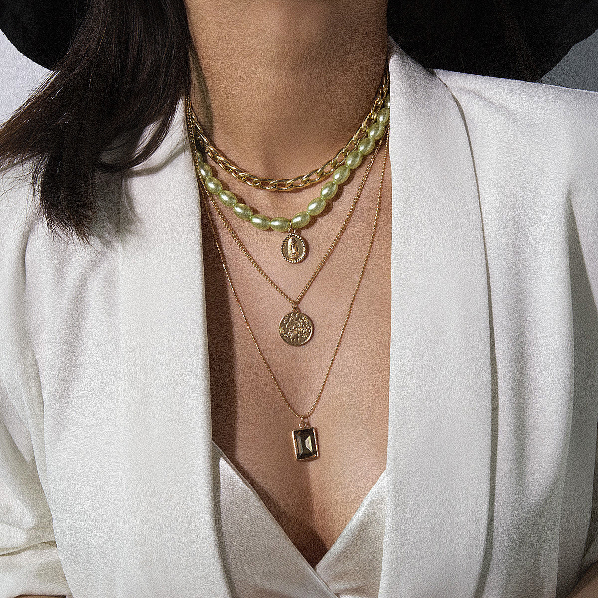 Womens Layered Necklace