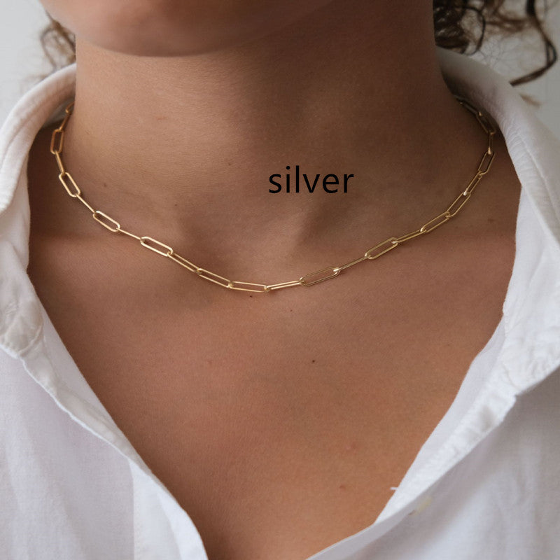 Simple Paperclip Necklace