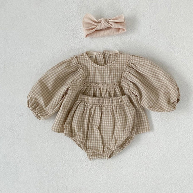 Baby Girls Gingham Set