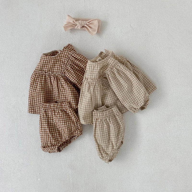 Baby Girls Gingham Set