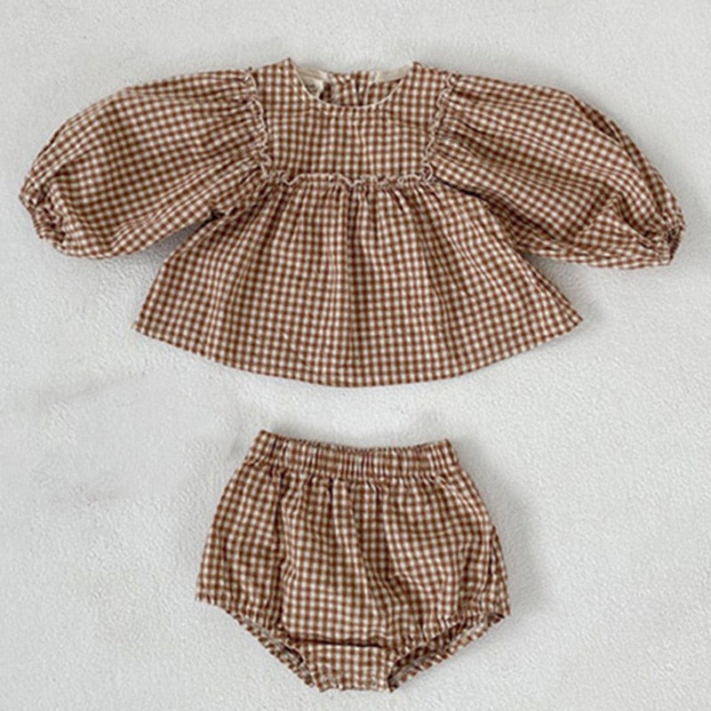 Baby Girls Gingham Set