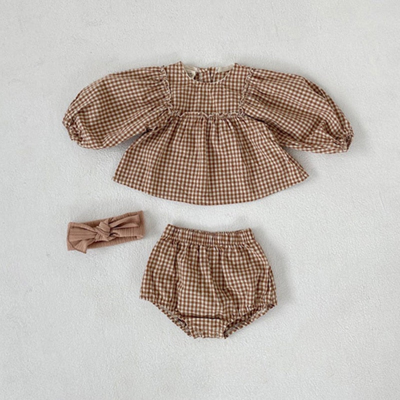 Baby Girls Gingham Set