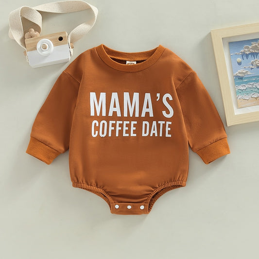 Mama's Coffee Date Bubble Onesie