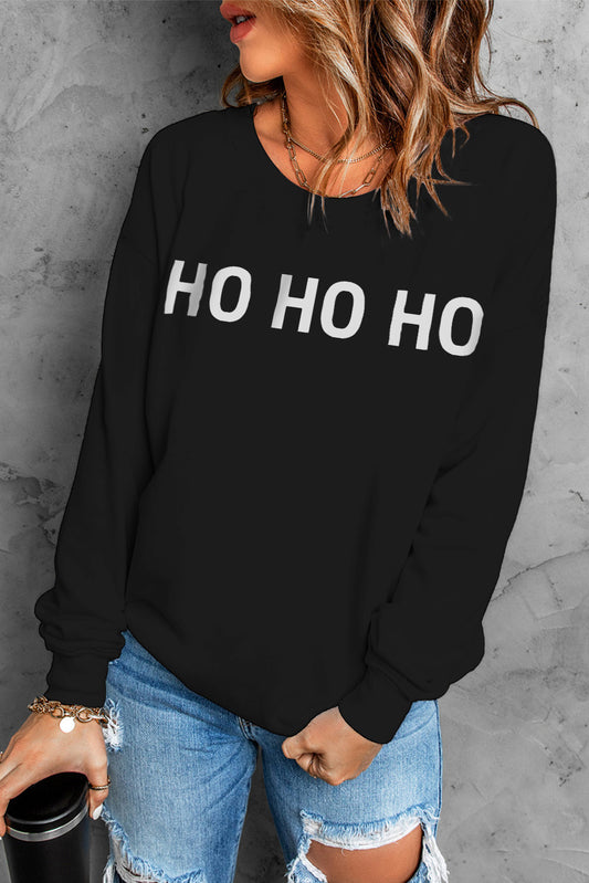 HO HO HO Round Neck Sweatshirt